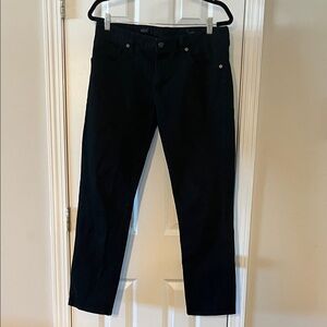 7 Diamonds Classic Black Straight Jeans
